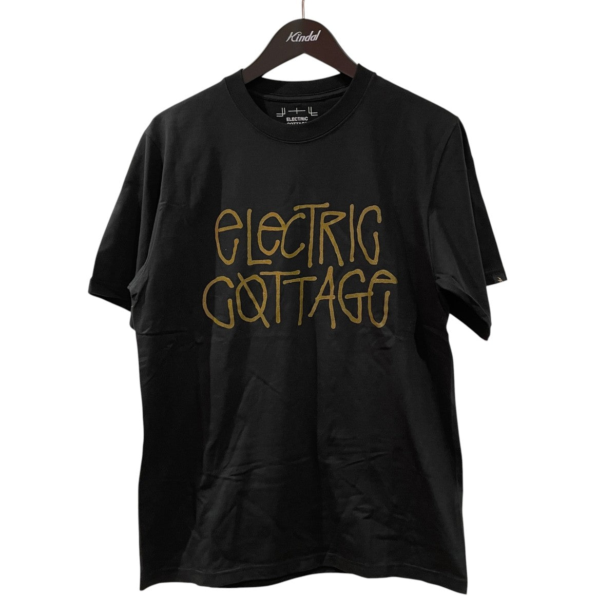 electric cottage TECHNO Tシャツ Lサイズ ELECTRIC COTTAGE(エレクトリック コテージ) 半袖Tシャツ ブラック
