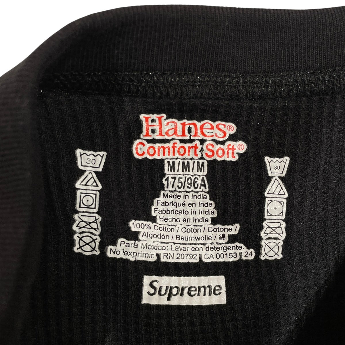 Hanes Bones Thermal Crewサーマルカットソー