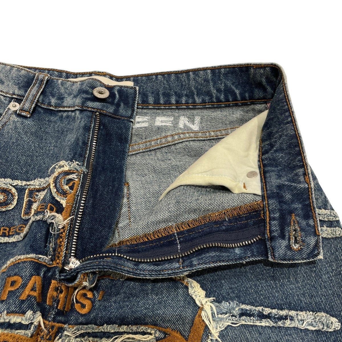 Paris Best Patch Denim Pantsデニムパンツ