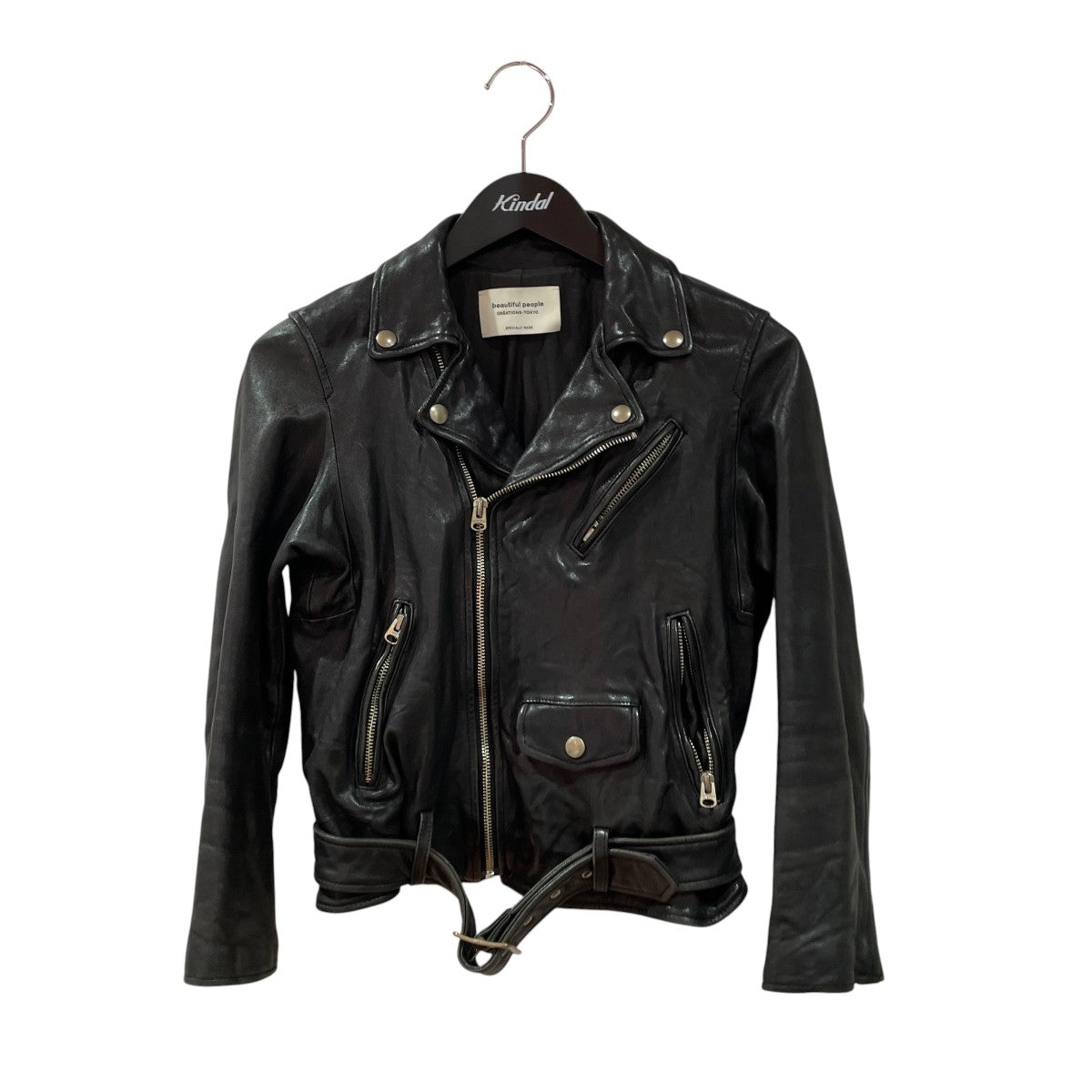 shrink leather riders jacketライダースジャケット1825402401