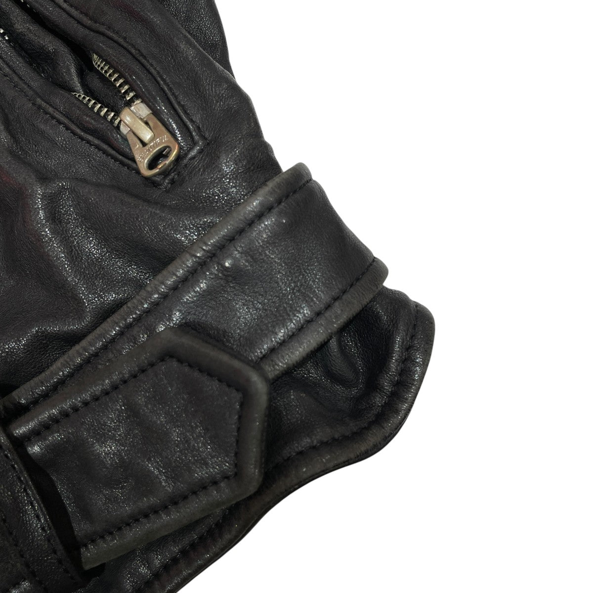 shrink leather riders jacketライダースジャケット1825402401