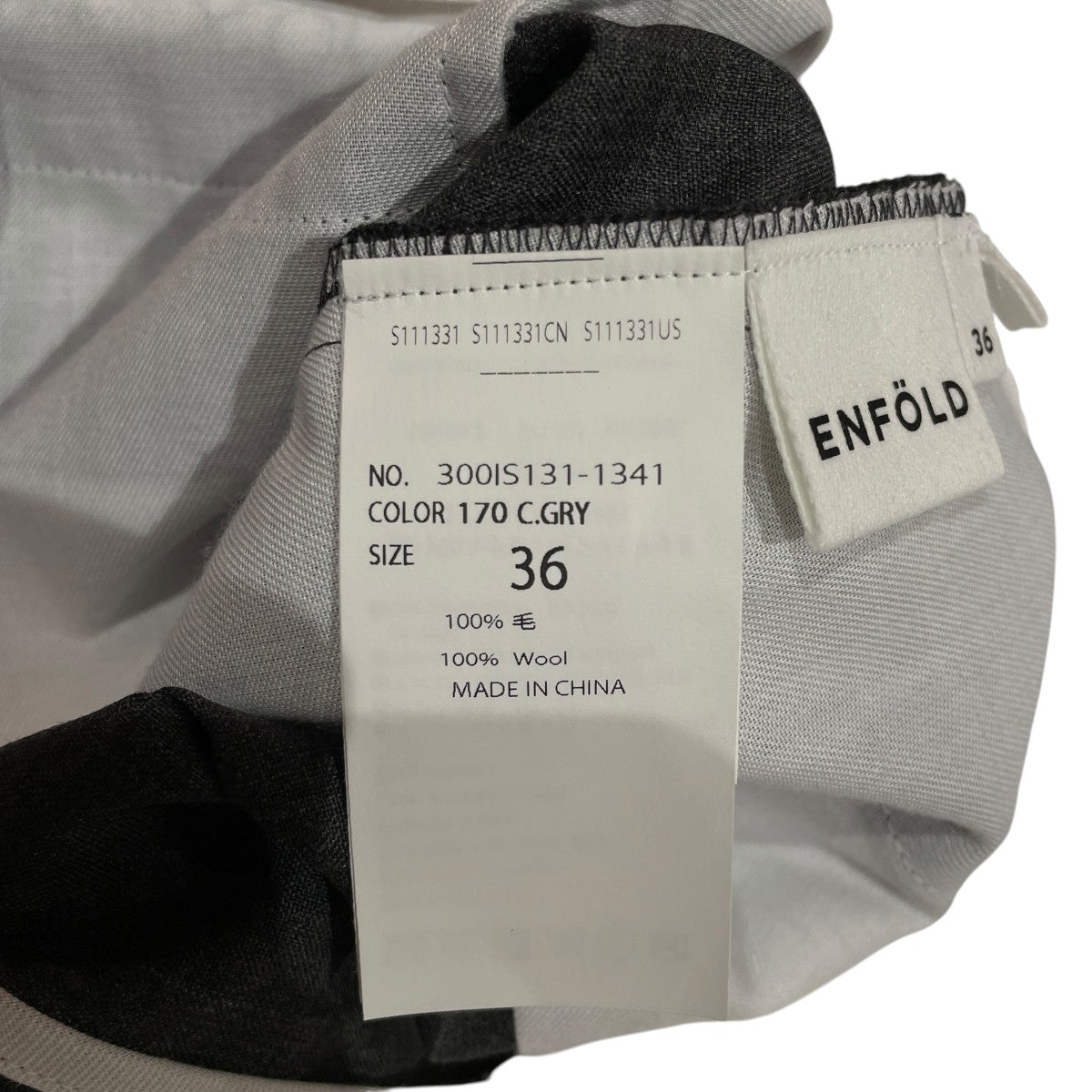 TUCK WIDE TROUSERSスラックス300IS131-1341