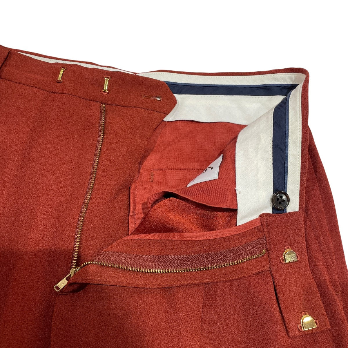 GEORGETTE HIGH WAIST PANTSスラックス8614-202-0025