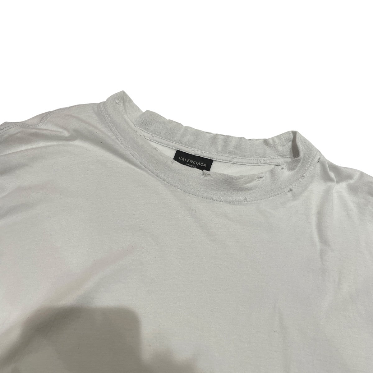 BALENCIAGA(バレンシアガ) ダメージ加工Tシャツ739784 739784 グレー