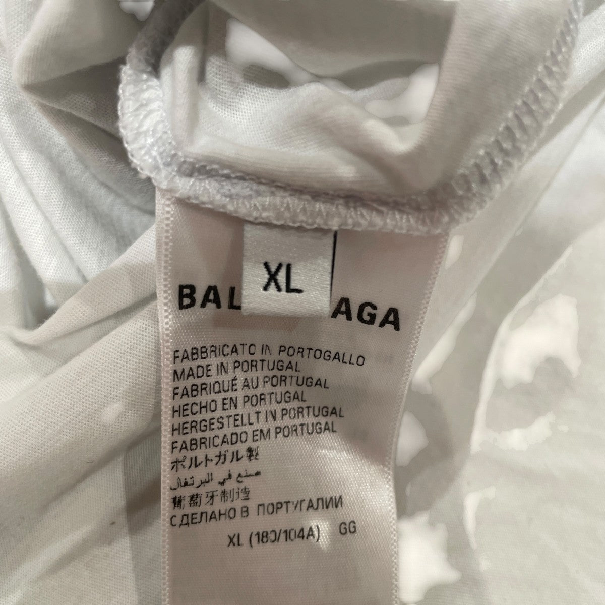 BALENCIAGA(バレンシアガ) ダメージ加工Tシャツ739784 739784 グレー
