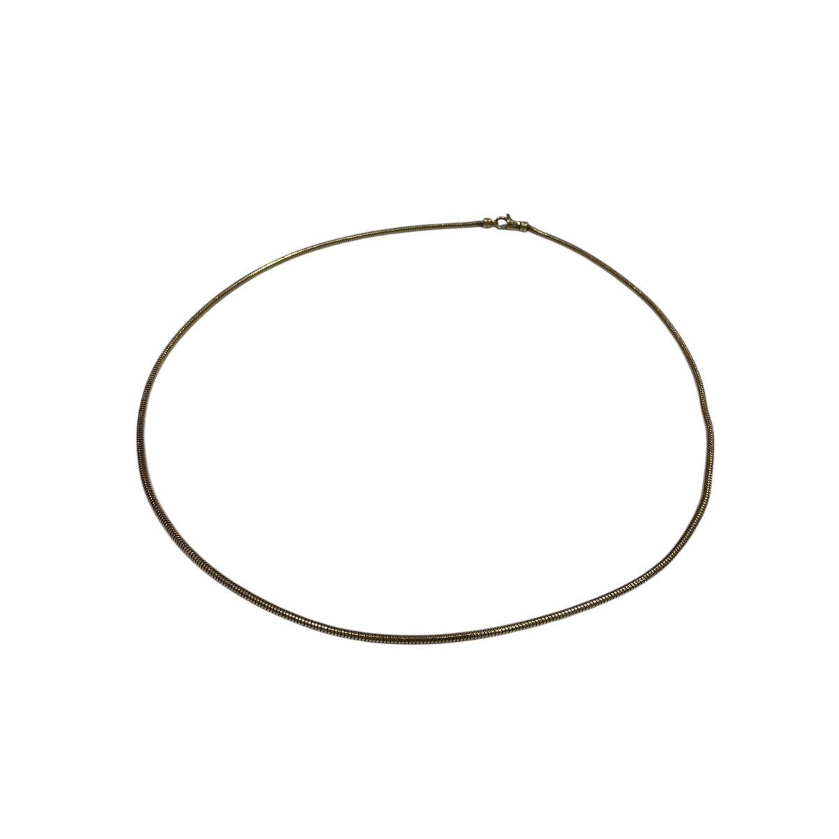 TOM WOOD Snake Chain Slim GoldネックレスN19SNNA01S925-9K 古着・中古-1枚目のアイテム画像