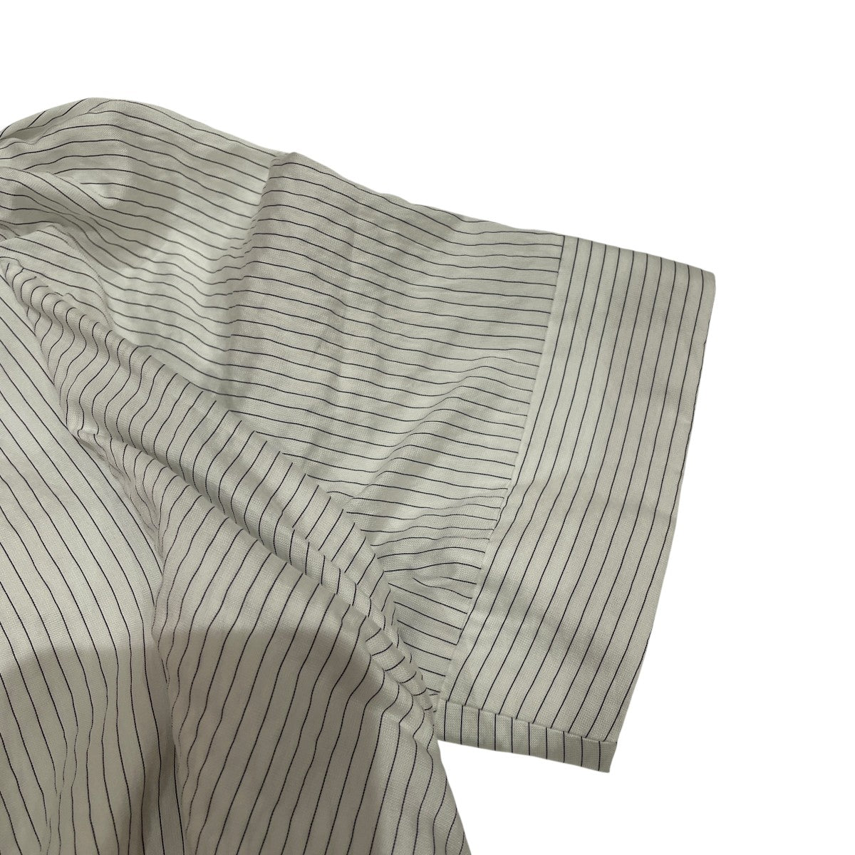 Striped Asymmetrical Shirt Dressストライプ半袖ワンピース1261305094