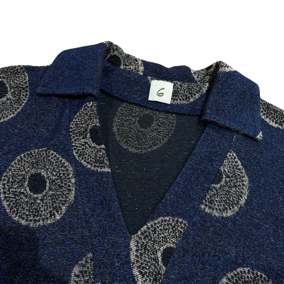 BATIK RRINT PILE DRESSVネックドレス8626-241-0338