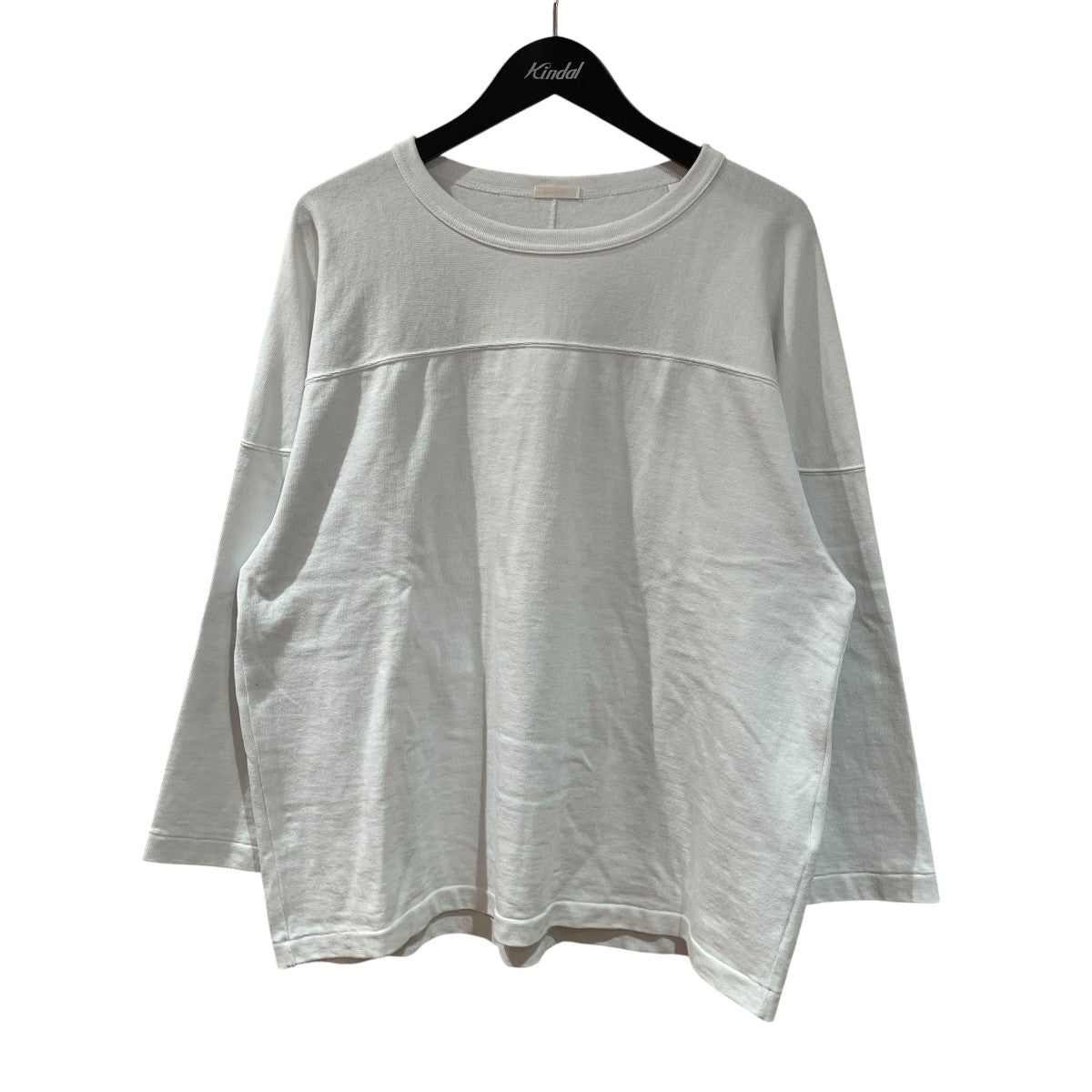 タグ付き　COMOLI フットボールTシャツX01-05005 COMOLI(コモリ) フットボールTシャツ長袖TシャツX01-05005 X01-05005