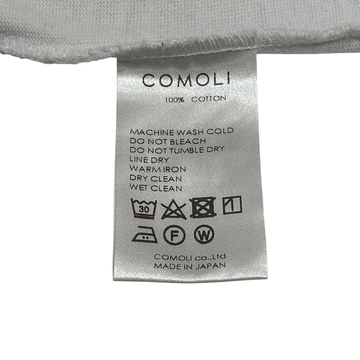 COMOLI(コモリ) フットボールTシャツ長袖TシャツX01-05005 X01-05005