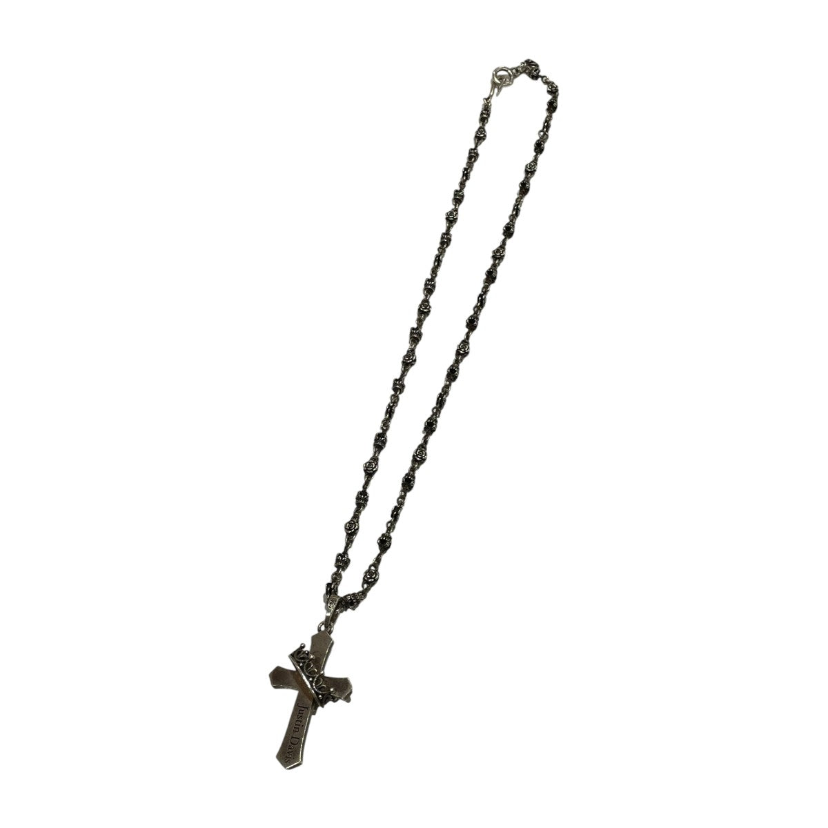 CROSS WITH CROWN STONEネックレス