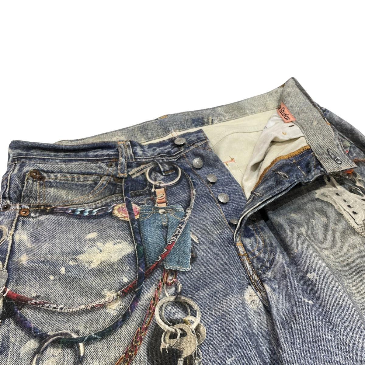 Baggy Fit JeansデニムパンツFN-MN-TROU001020