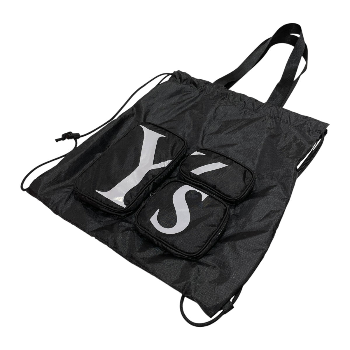 Y’s POLYESTER LOGO KNAPSACKリュックYQ-A04-992 古着・中古-1枚目のアイテム画像