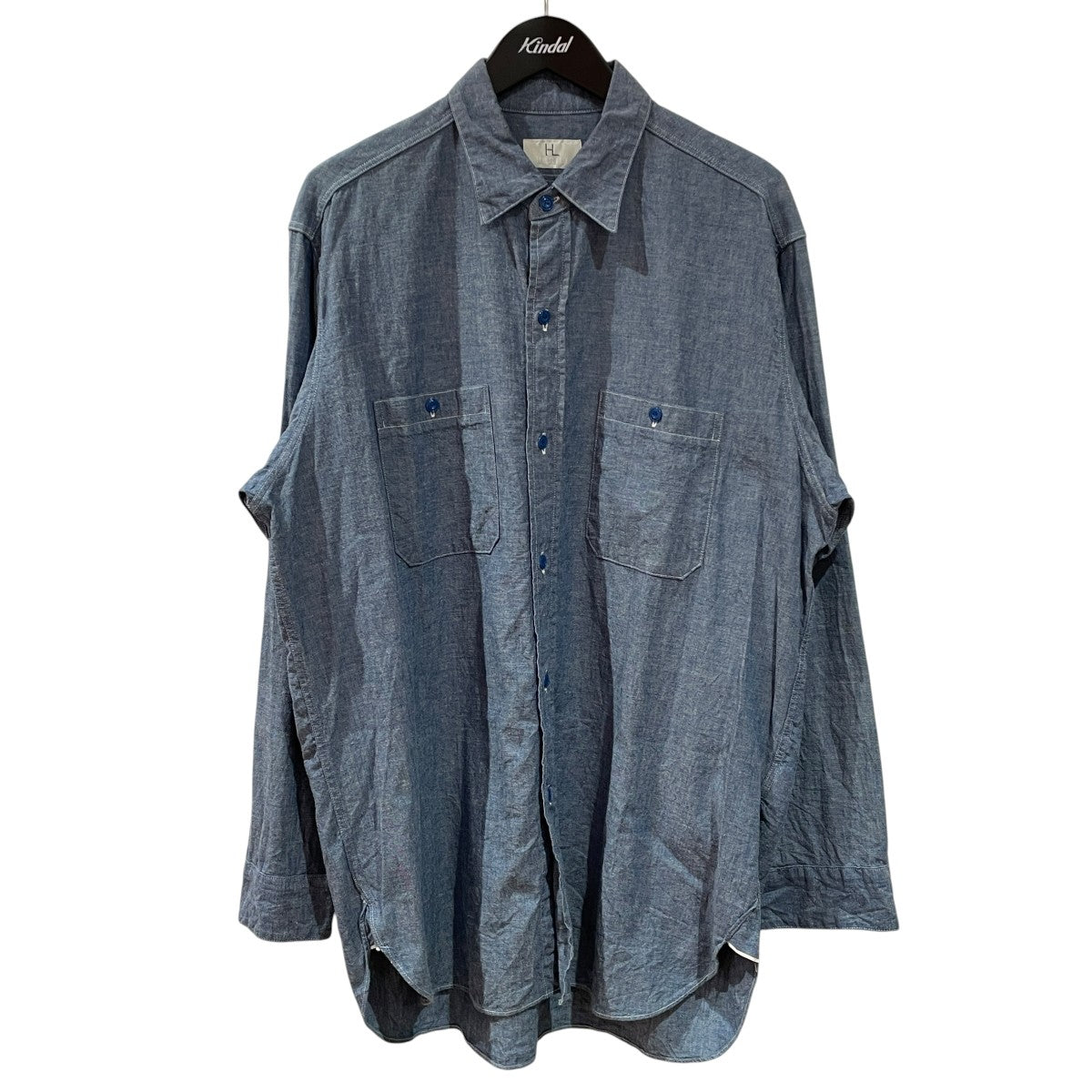 24AWU．S NAVY Chambray Shirt -Indigo-長袖シャツ24-050-HL-8010-30