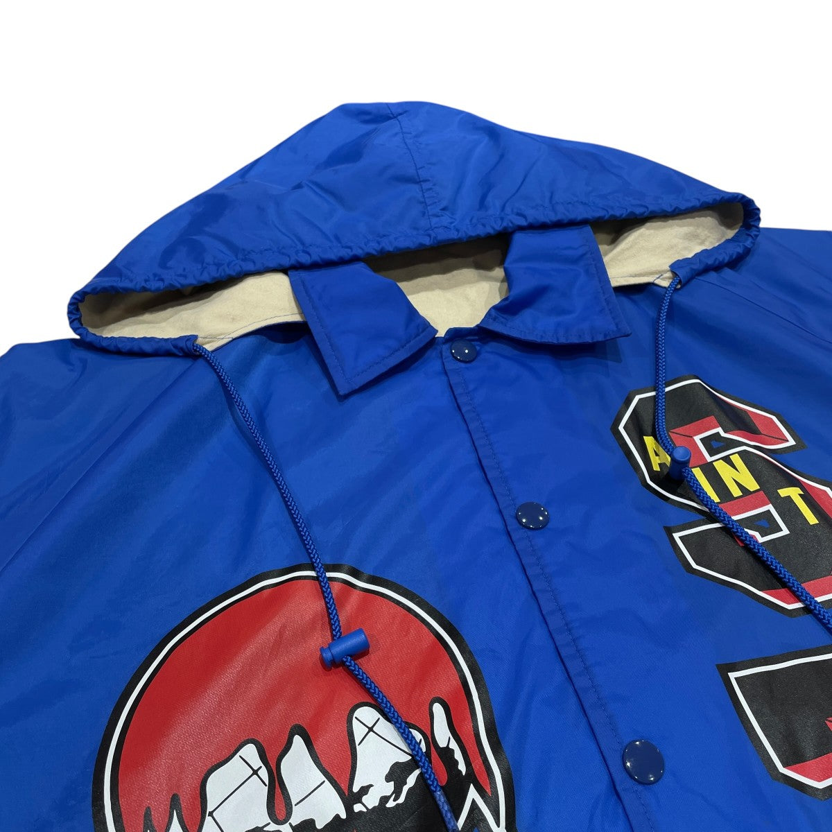 セントマイケル SAINT MICHAEL  22AW  SM-A22-0000-055 フード付きコーチジャケットブルゾン メンズ L SAINT MICHAEL(セントマイケル) DT COACH JKT H GRAIL BLU デニム