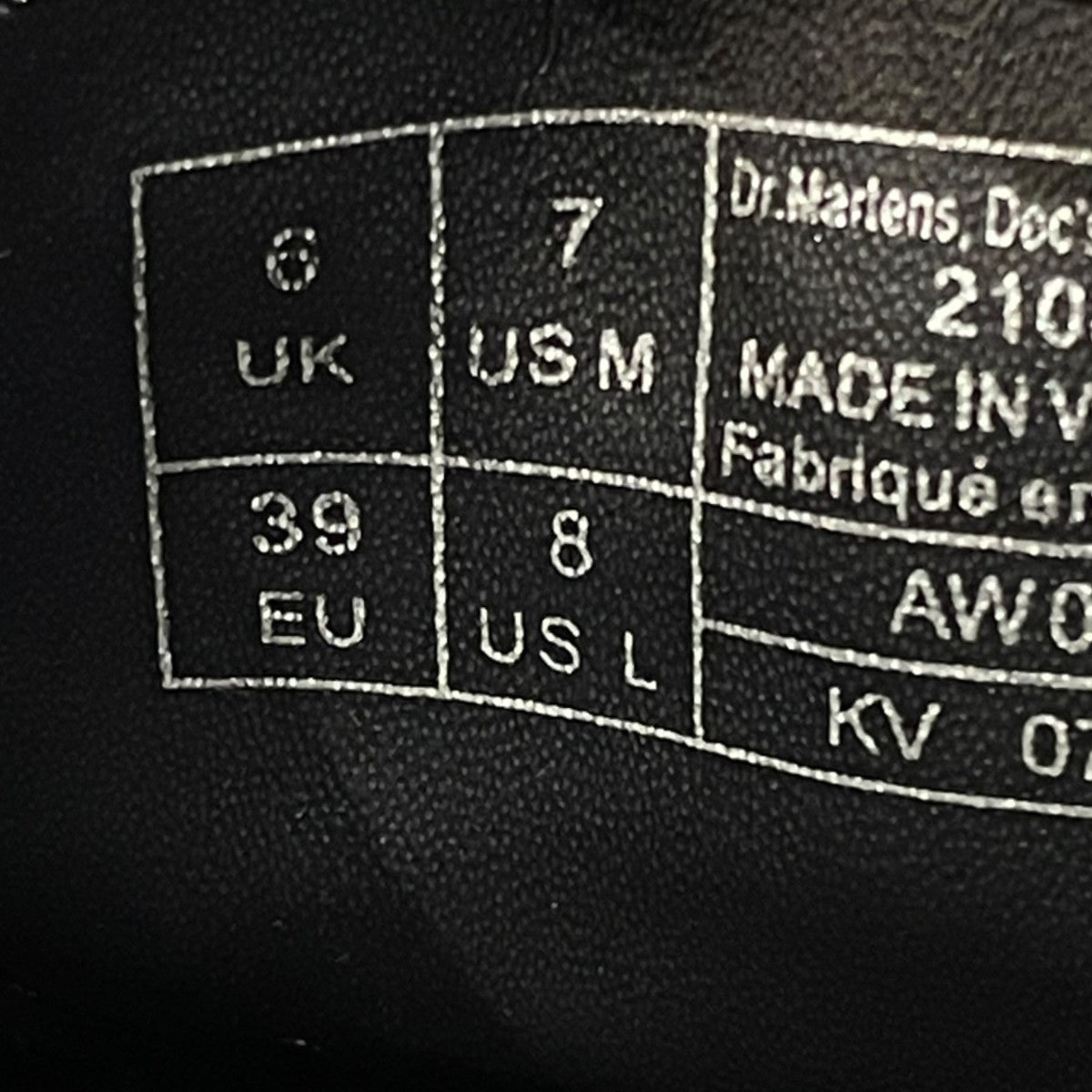 Dr．Martens(ドクターマーチン) 3ホールレザーシューズ ブラック