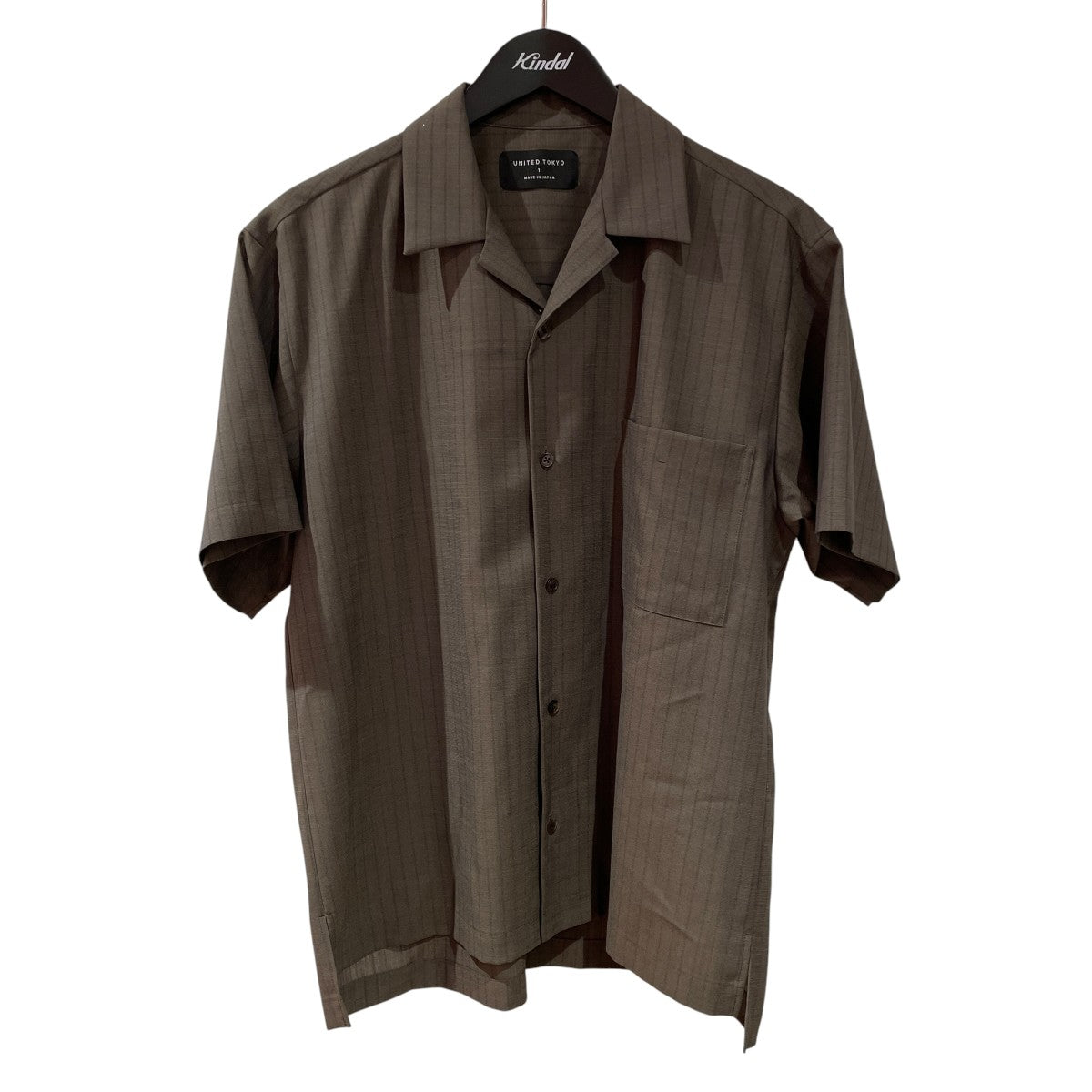 SUMMER WOOL オープンカラーシャツ半袖シャツ135302008