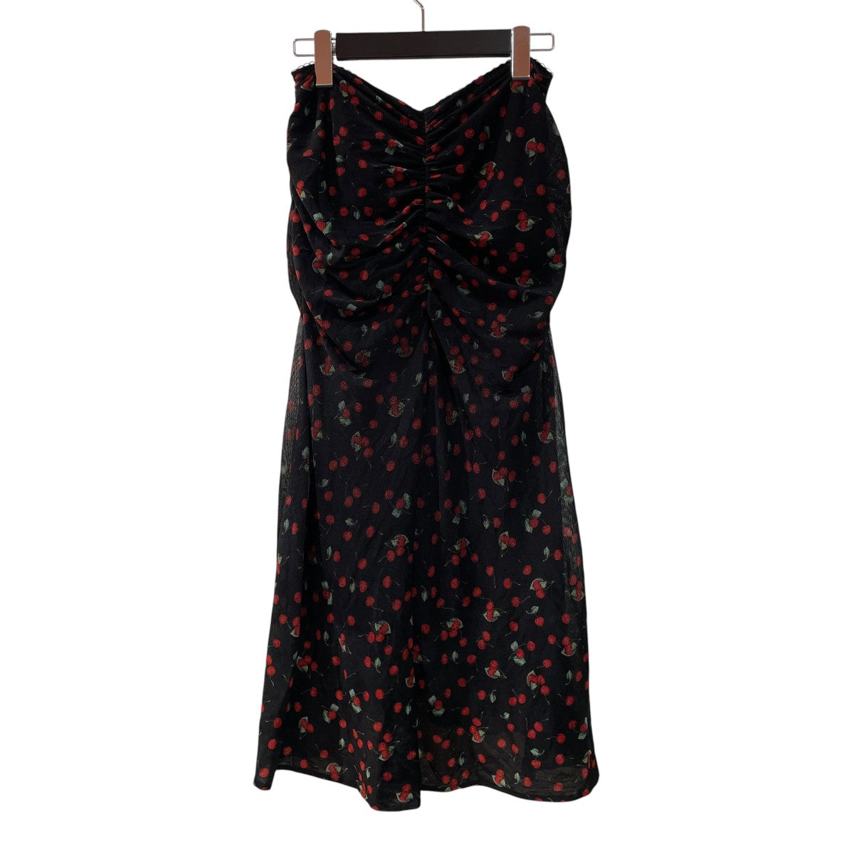 Printed velvet tulle gathered skirtスカートFTC254 0402B