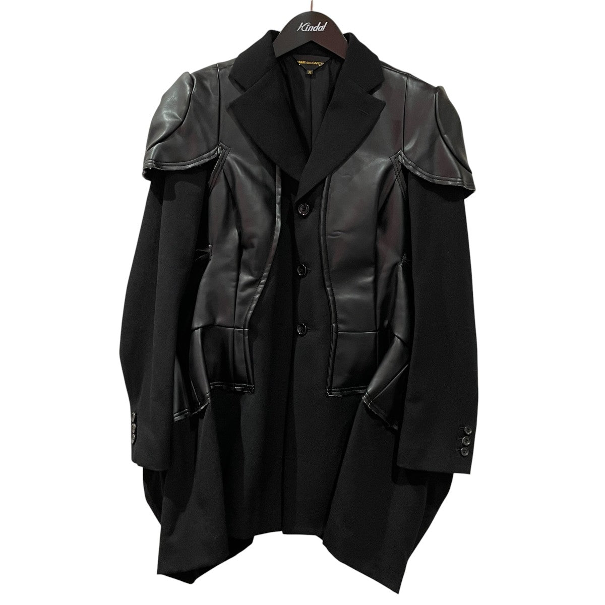 COMME des GARCONS フェイクレザードッキングジャケットフェイクレザージャケットGT-J031 古着・中古-1枚目のアイテム画像