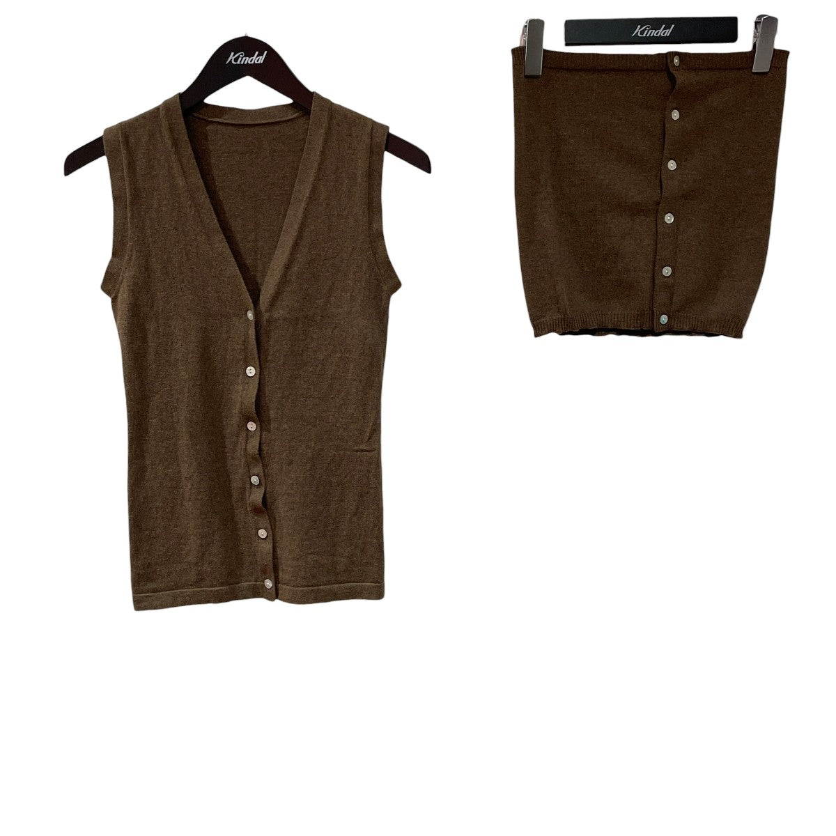 front button ensemble knitカーディガンlo241-46