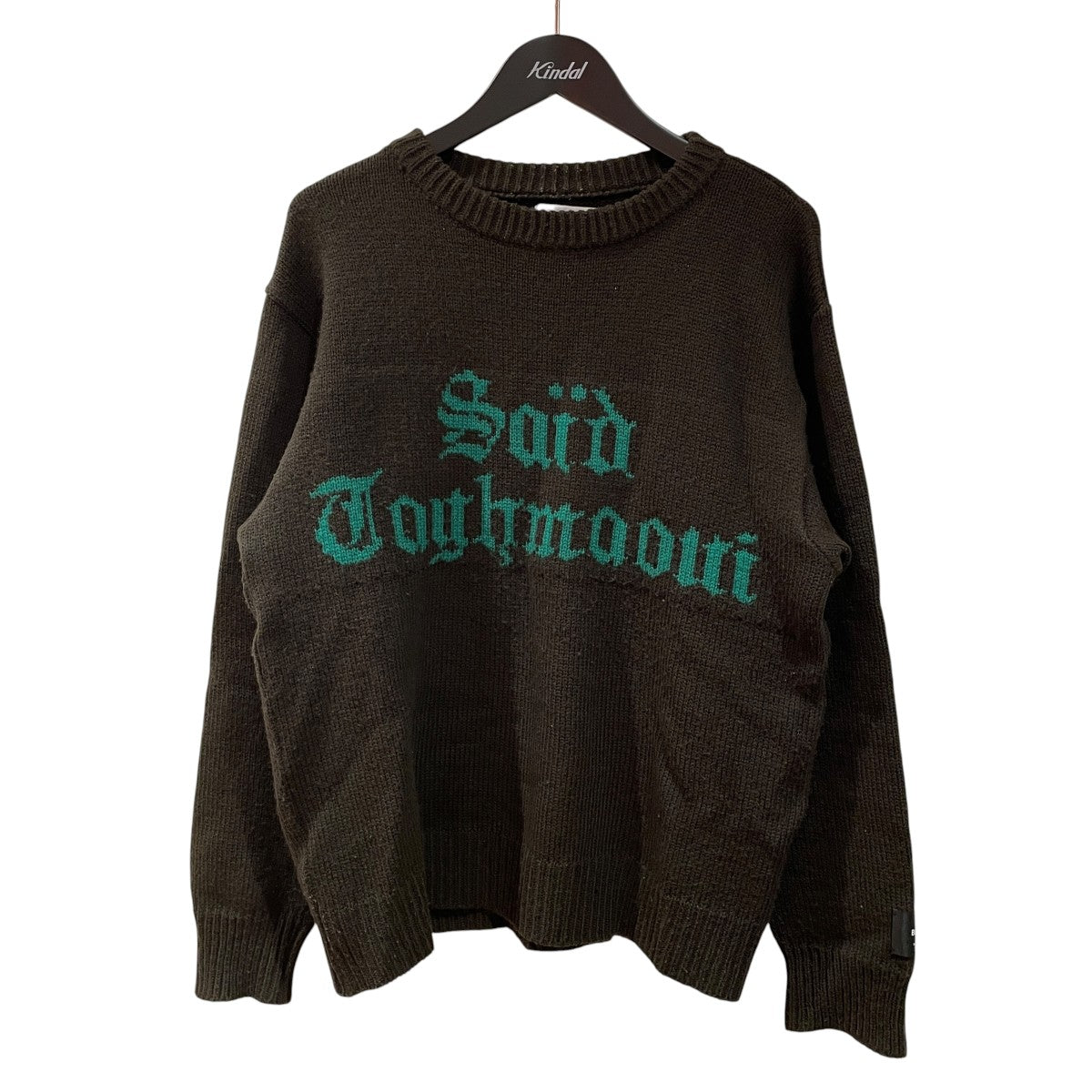 Jacquard Letter Sweater厚手ニット21AW-KN03