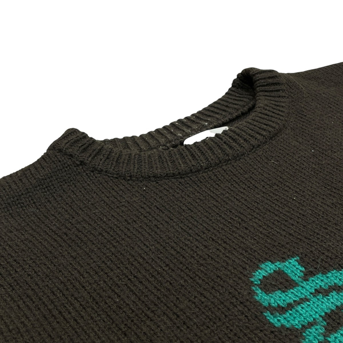 Jacquard Letter Sweater厚手ニット21AW-KN03