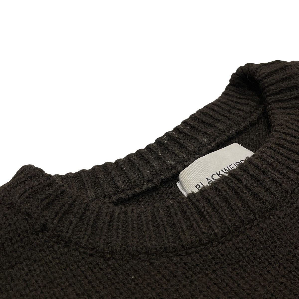 Jacquard Letter Sweater厚手ニット21AW-KN03