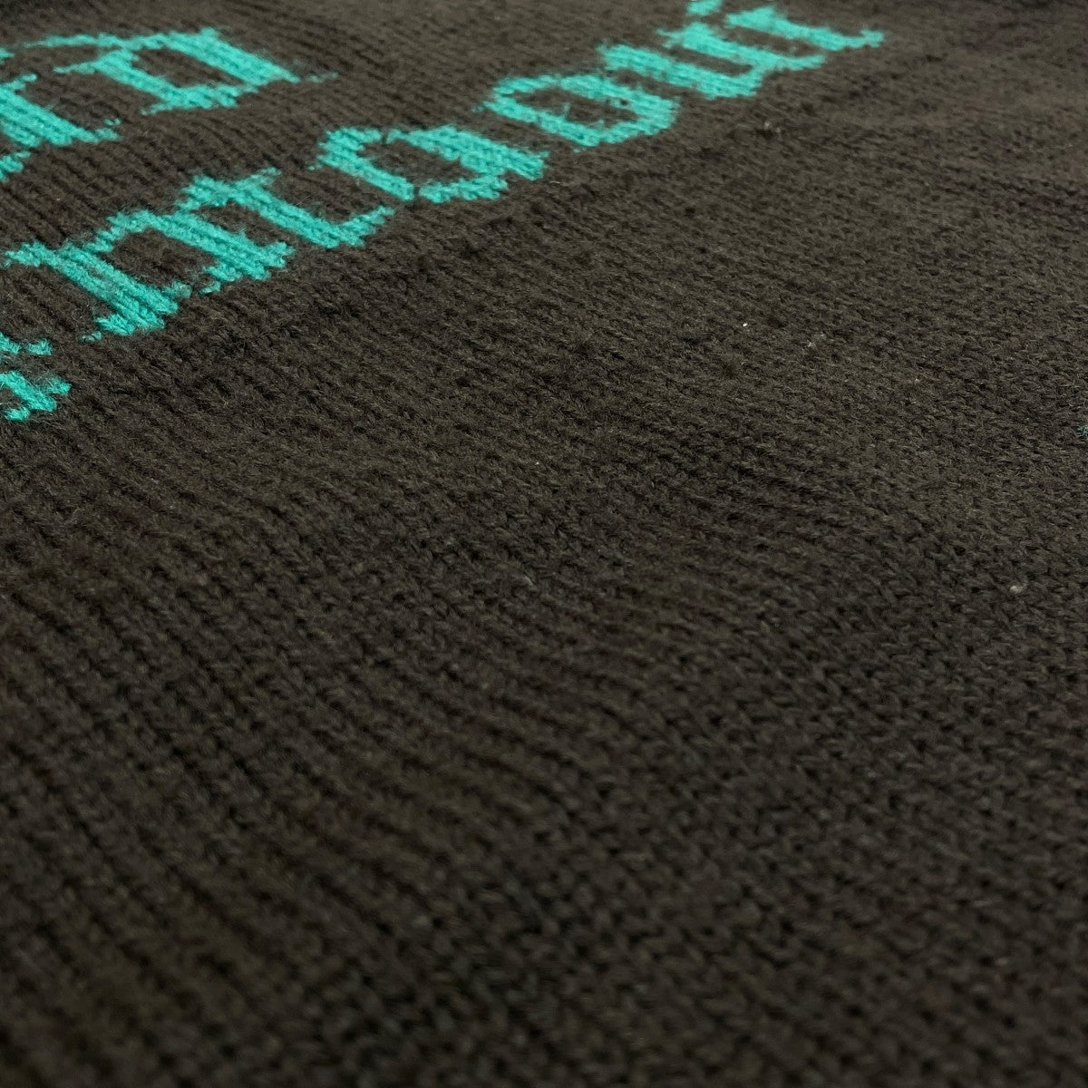 Jacquard Letter Sweater厚手ニット21AW-KN03