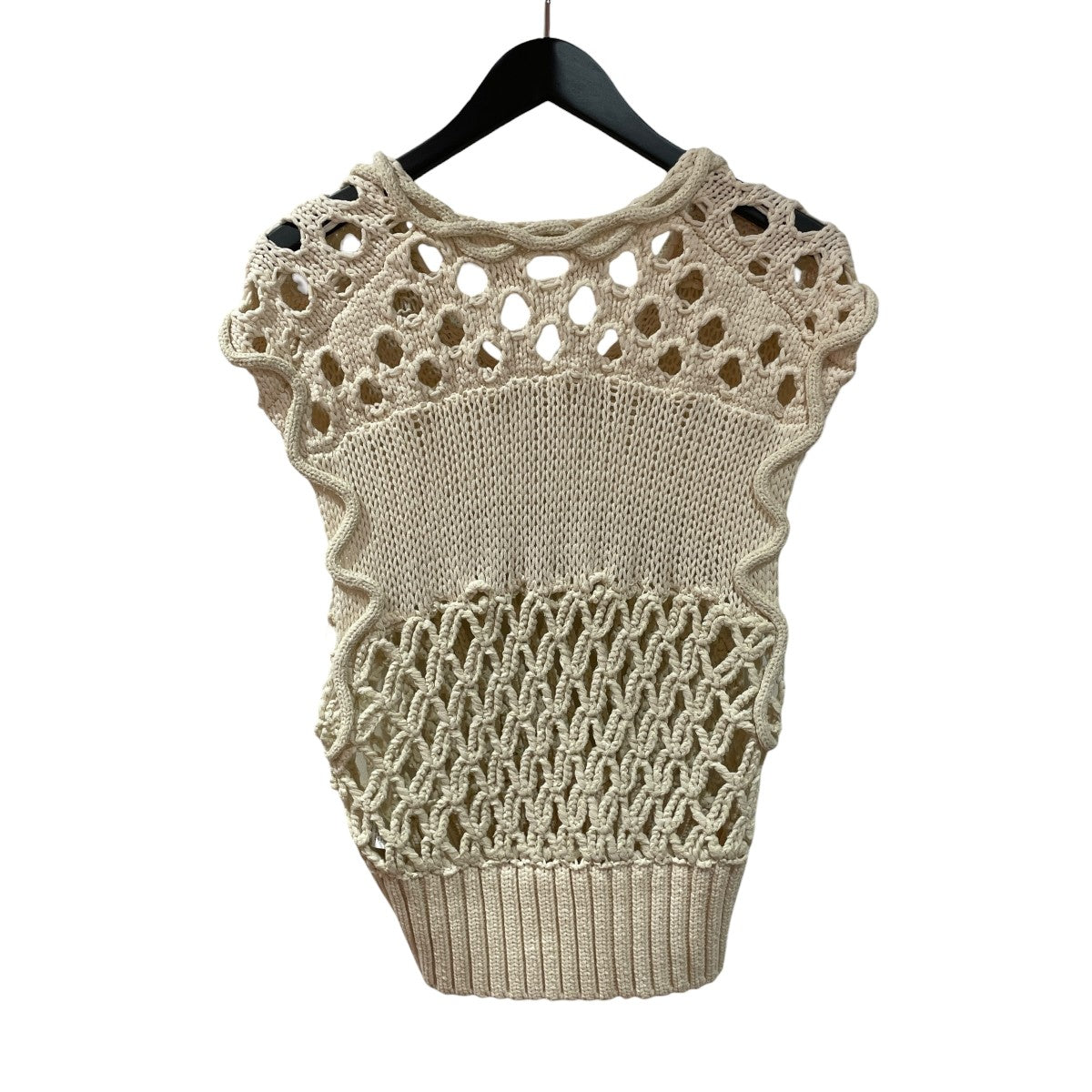 MIX YARN CROCHET TOPSニットベスト0225010522