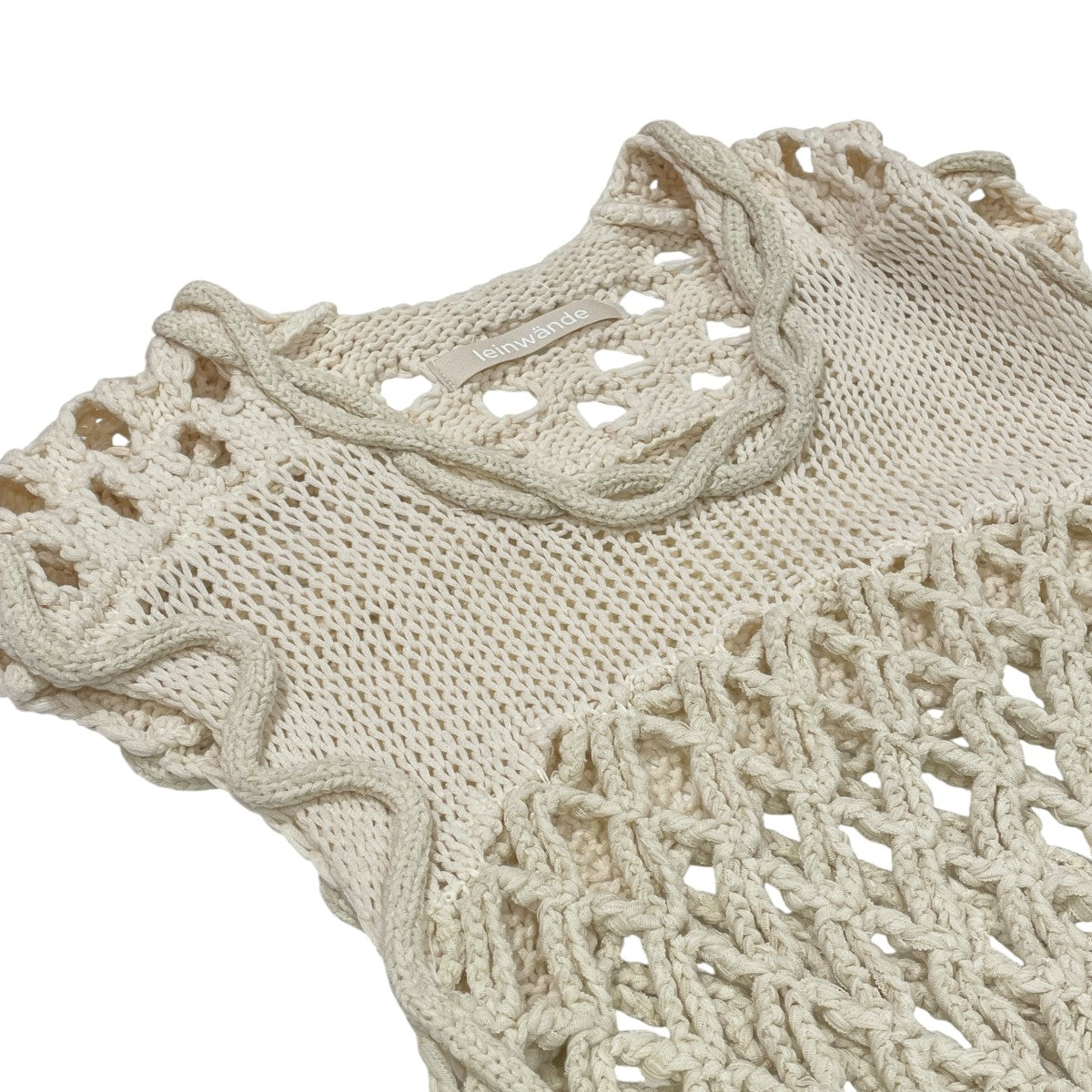 MIX YARN CROCHET TOPSニットベスト0225010522