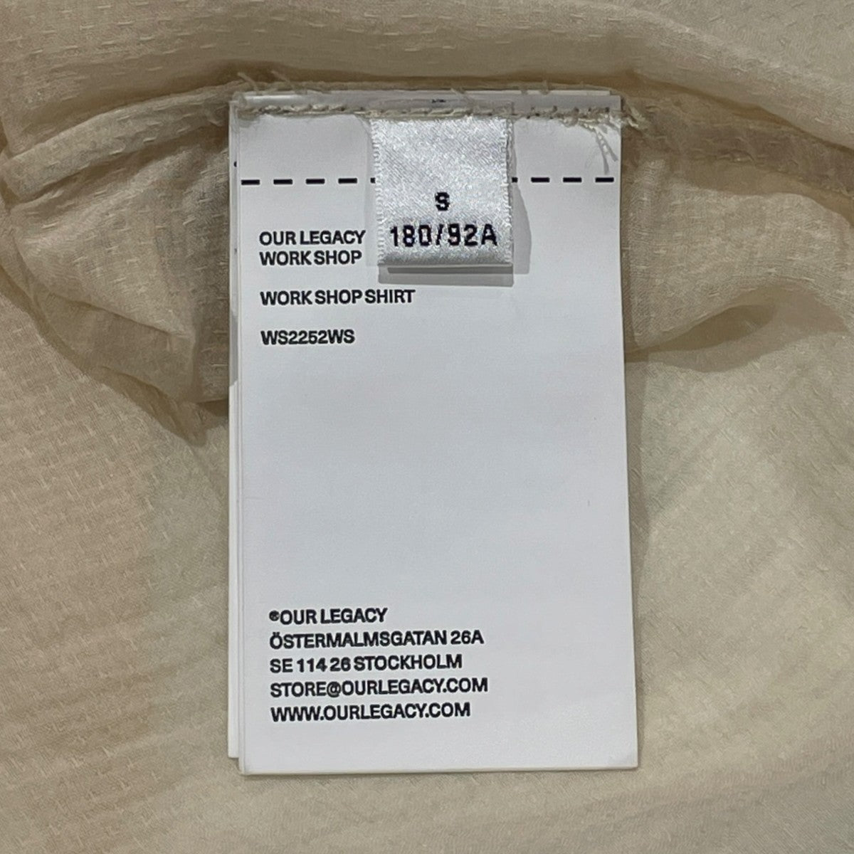 OUR LEGACY×stussy 長袖シャツWS2252WS 古着・中古-6枚目のアイテム画像