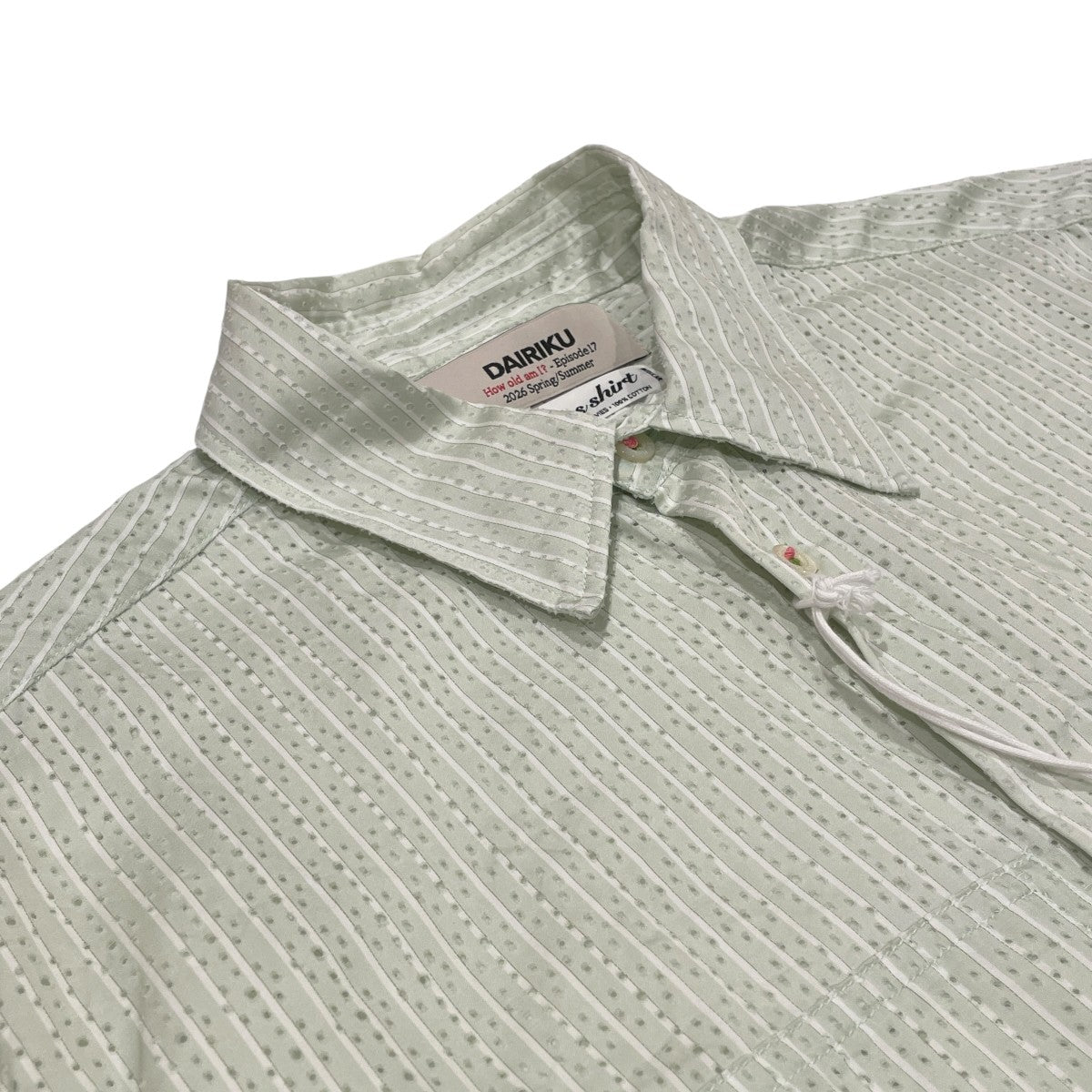 Punching Stripe W-PKT Dress H-S Shirt半袖シャツ26SS SH10