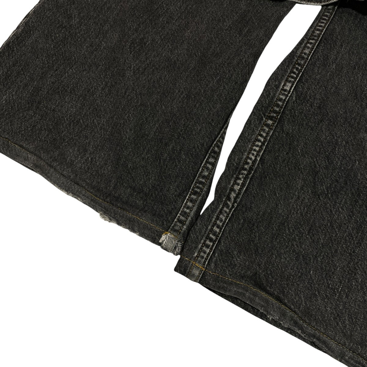 JOHN LAWRENCE SULLIVAN WASHED DENIM WIDE PANTSデニムパンツJLS-02-22-S 古着・中古-4枚目のアイテム画像