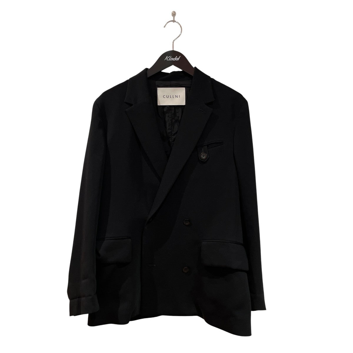 CULLNI Double Cloth Button-Tab Pocket Tailored Jacketダブルジャケット26-SS-012B 古着・中古-1枚目のアイテム画像