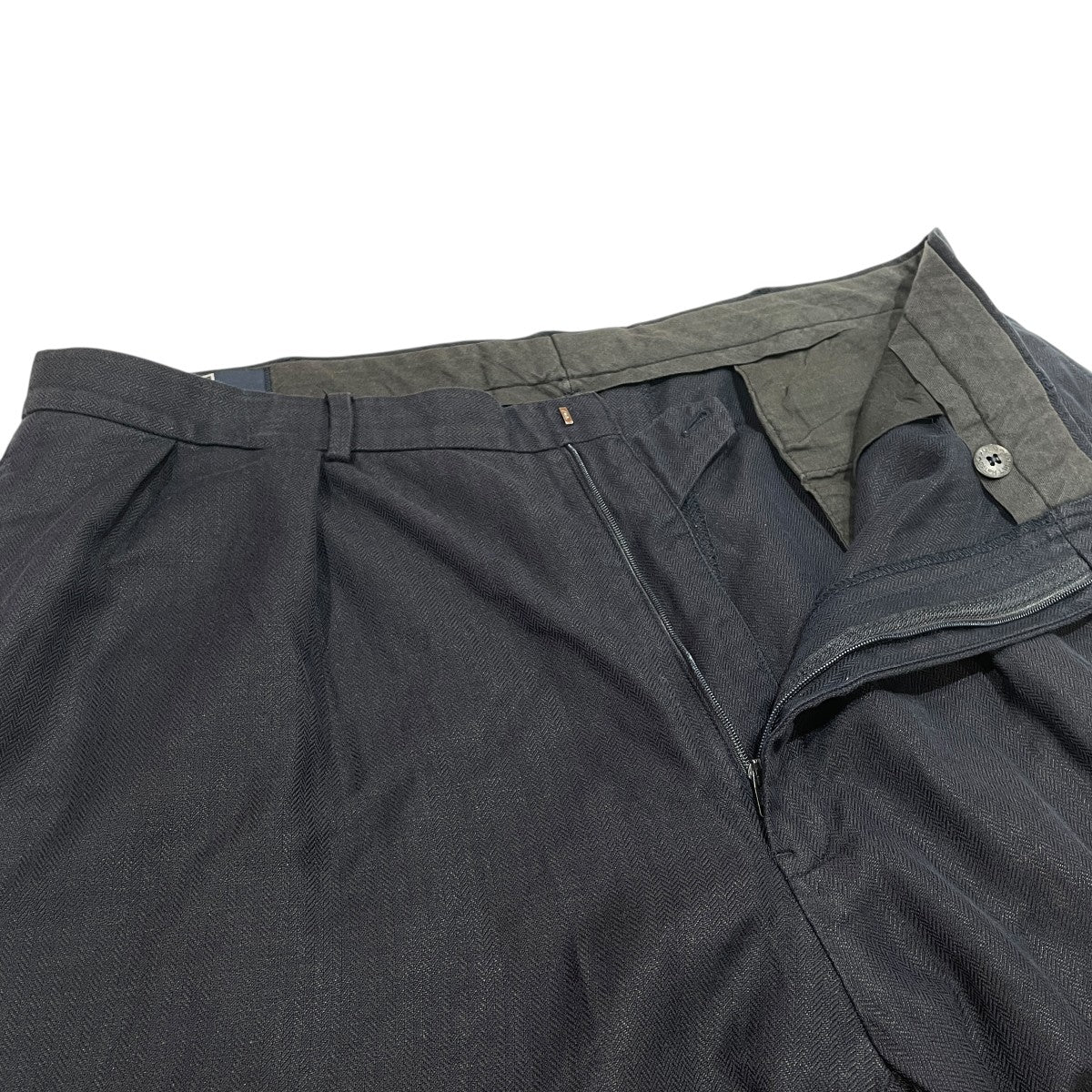POLO RALPH LAUREN へリンボーン コットン リネンスラックス 古着・中古-3枚目のアイテム画像