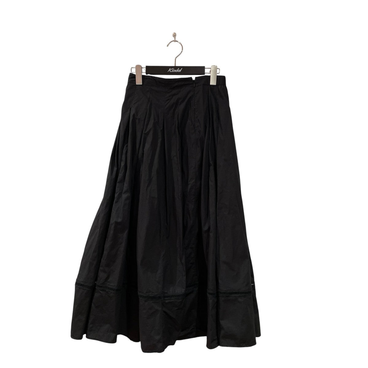 Cotton Dobby Check Tuck Skirtロングスカート010351GX3