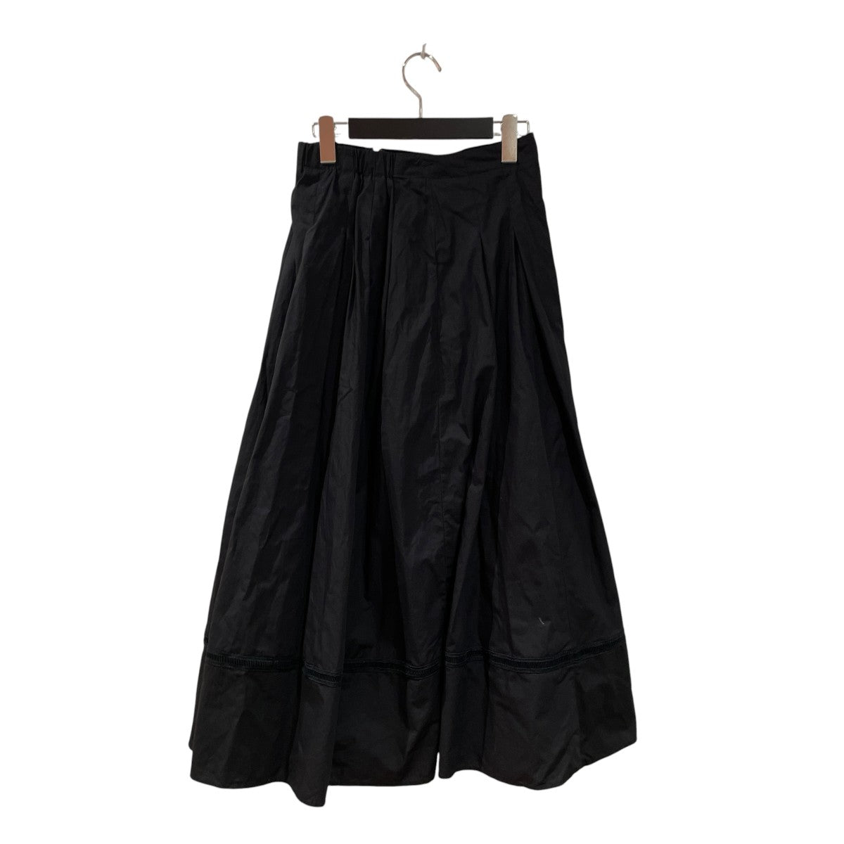 Cotton Dobby Check Tuck Skirtロングスカート010351GX3