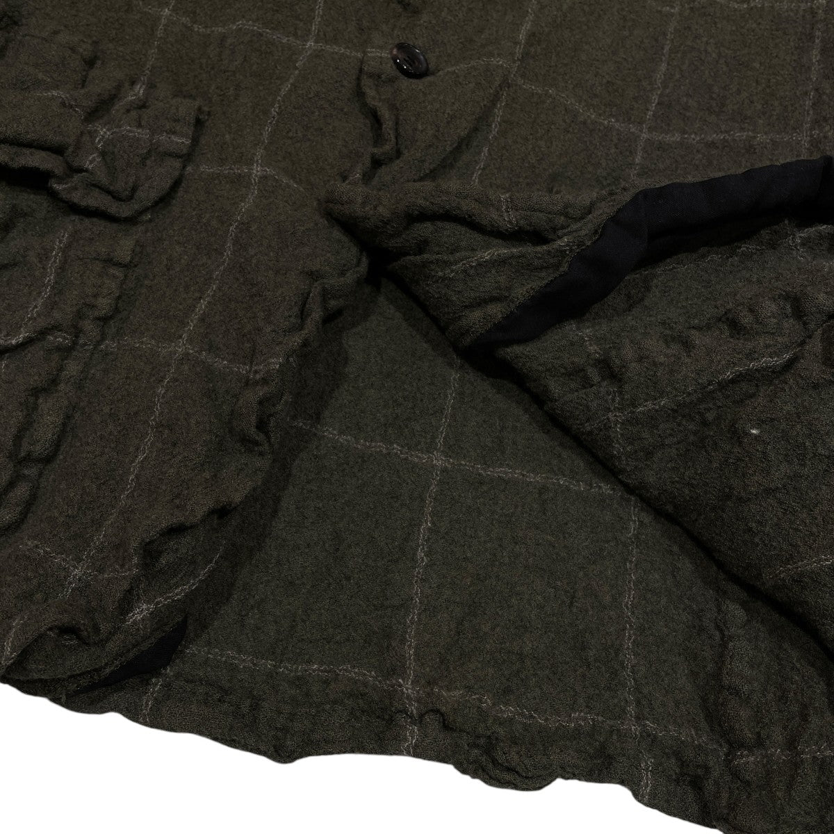 COMME des GARCONS Window Pane Check JacketテーラードジャケットFP-J503 古着・中古-4枚目のアイテム画像