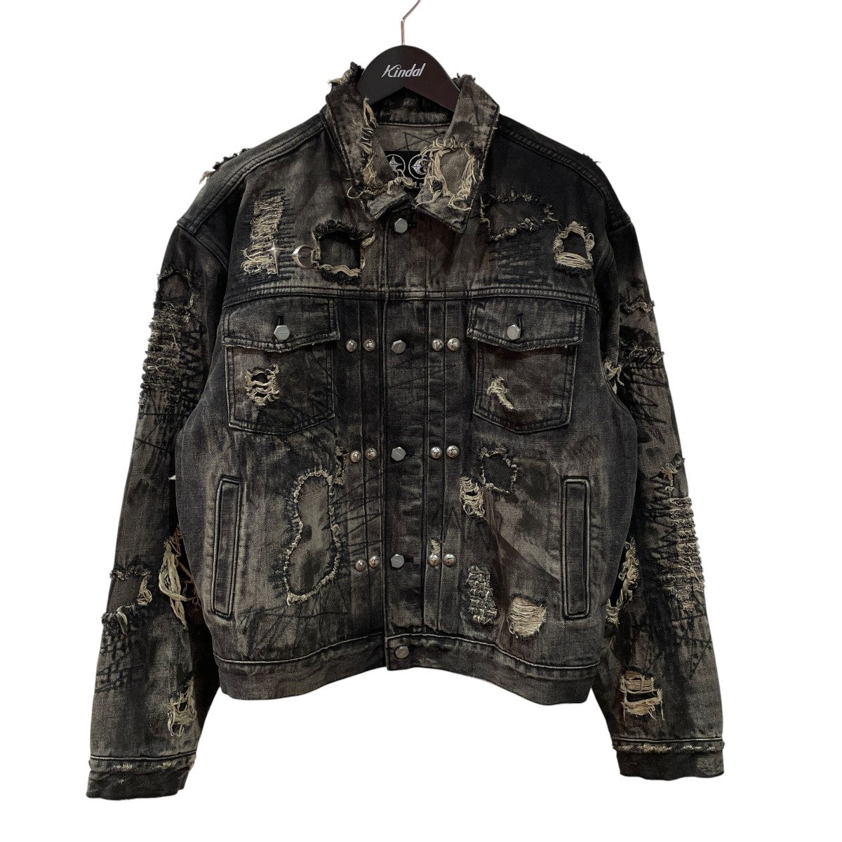 25AWハードウォッシュド ダメージ デニム ジャケット   HARD-WASHED DAMAGED DENIM JACKETデニムジャケットTC25JK2002