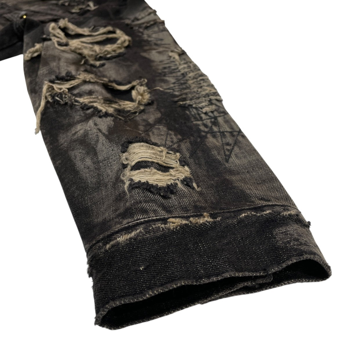 25AWハードウォッシュド ダメージ デニム ジャケット   HARD-WASHED DAMAGED DENIM JACKETデニムジャケットTC25JK2002