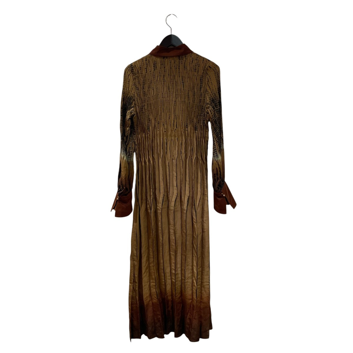 mame kurogouchi Arimatsu Shibori Ombre Dyed Silk Shirt DressシャツワンピースMM23SS-DR039 古着・中古-2枚目のアイテム画像