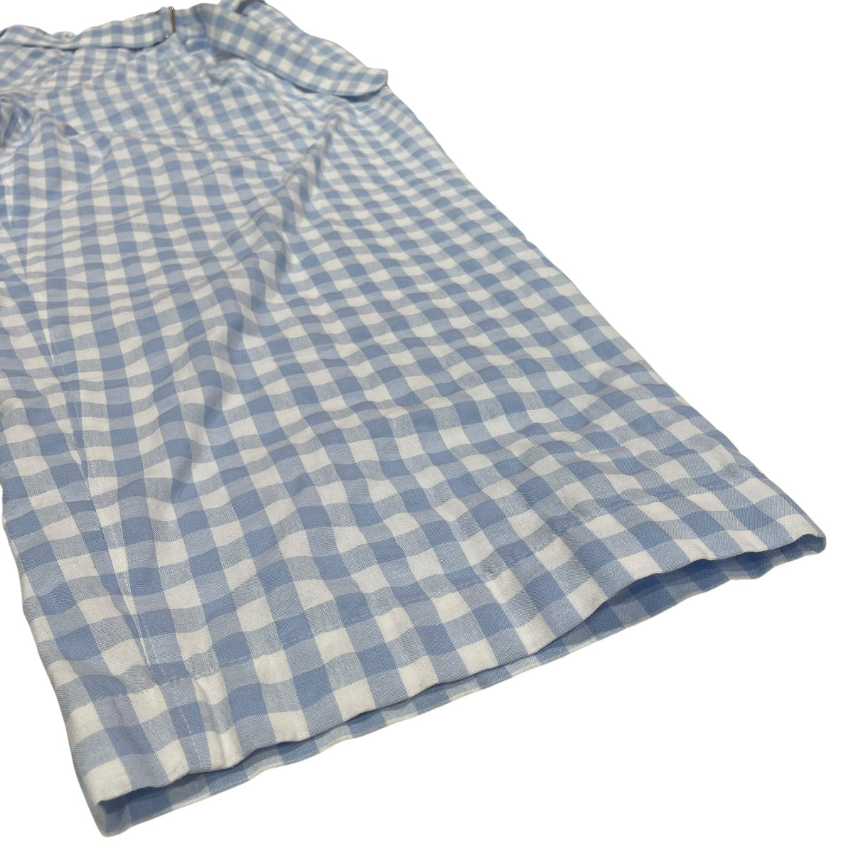 GINGHAM BELTED PANTSギンガムチェックワイドパンツ24SMM0303
