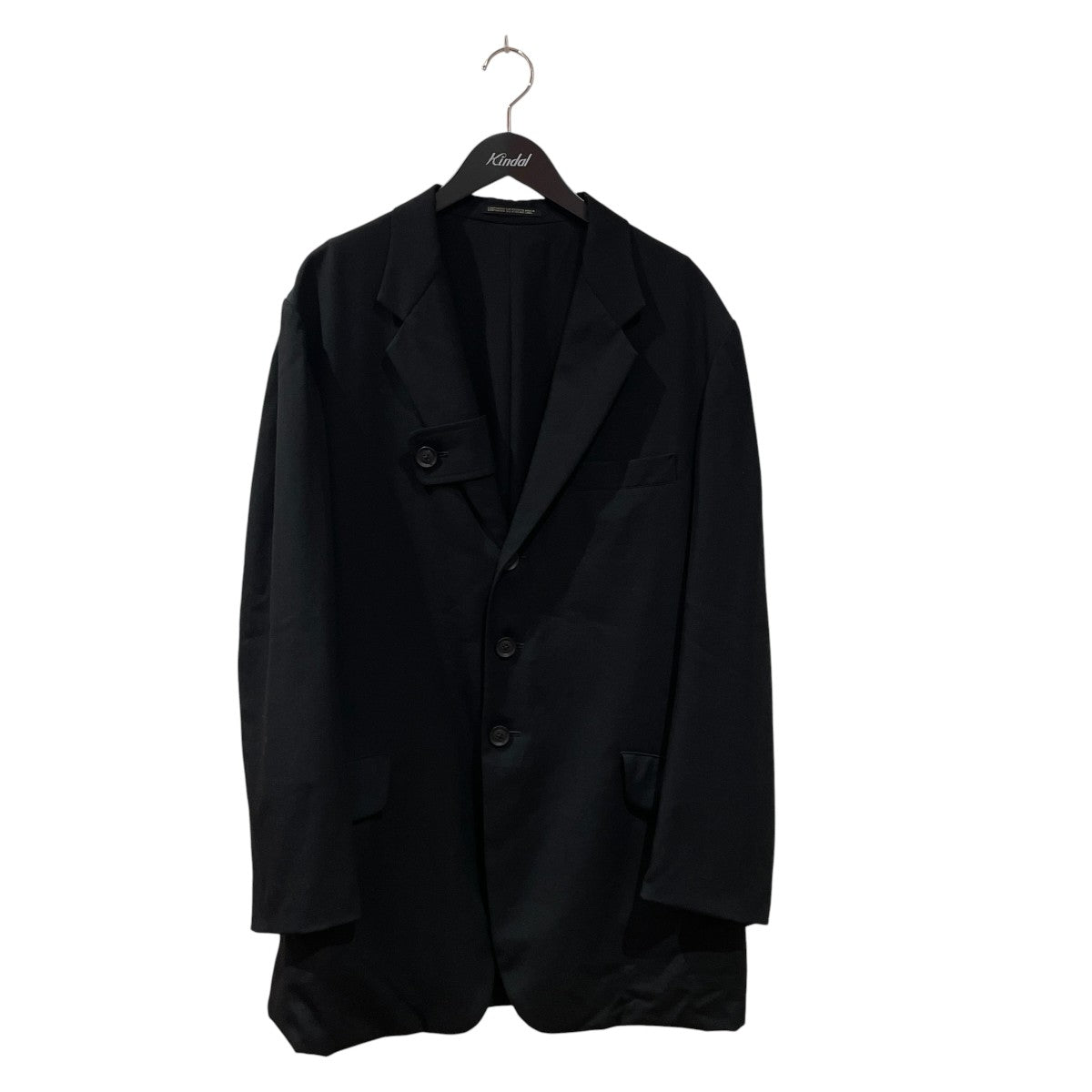 Yohji Yamamoto pour homme 裁ち切りラペルJギャバリバーシブルテーラードジャケットHR-J22-100 古着・中古-1枚目のアイテム画像