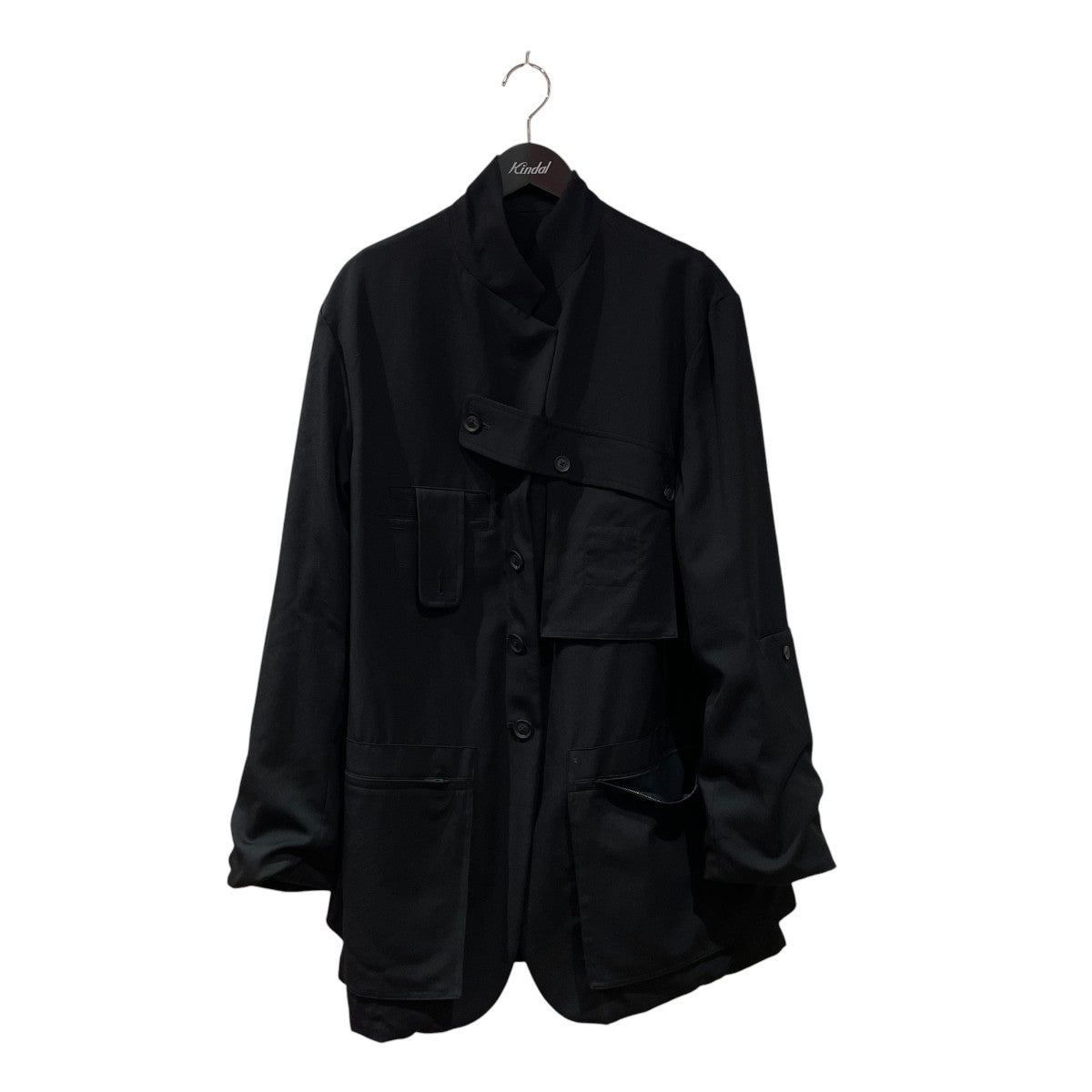 Yohji Yamamoto pour homme 裁ち切りラペルJギャバリバーシブルテーラードジャケットHR-J22-100 古着・中古-3枚目のアイテム画像