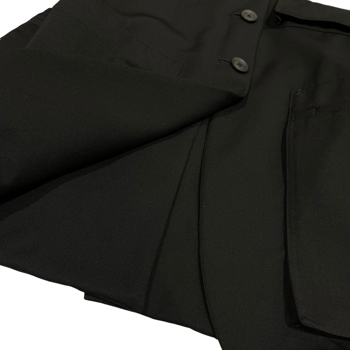 Yohji Yamamoto pour homme 裁ち切りラペルJギャバリバーシブルテーラードジャケットHR-J22-100 古着・中古-6枚目のアイテム画像