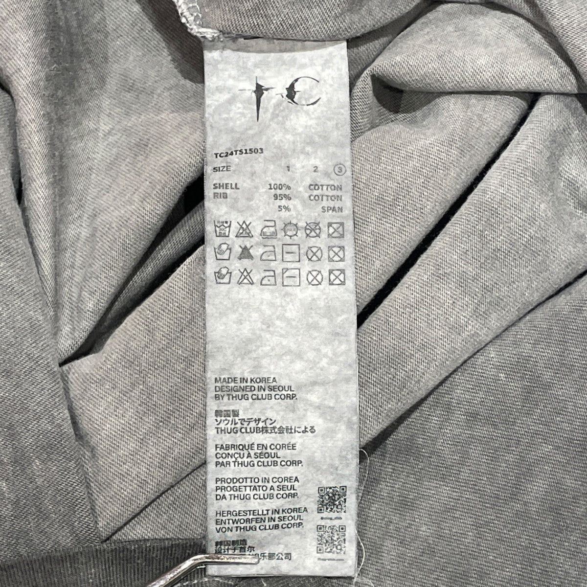 THUG CLUB TC BASIC T-SHIRTＴシャツTC24TS1503 古着・中古-6枚目のアイテム画像