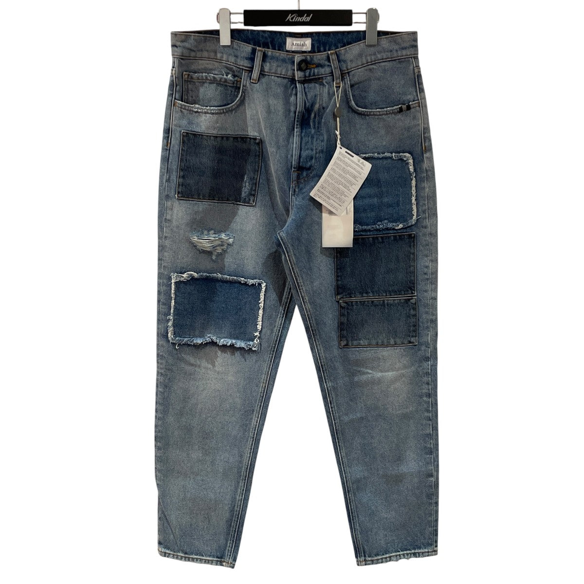 AMISH DENIM PATCHデニムパンツA22AMU001D44350128 古着・中古-1枚目のアイテム画像