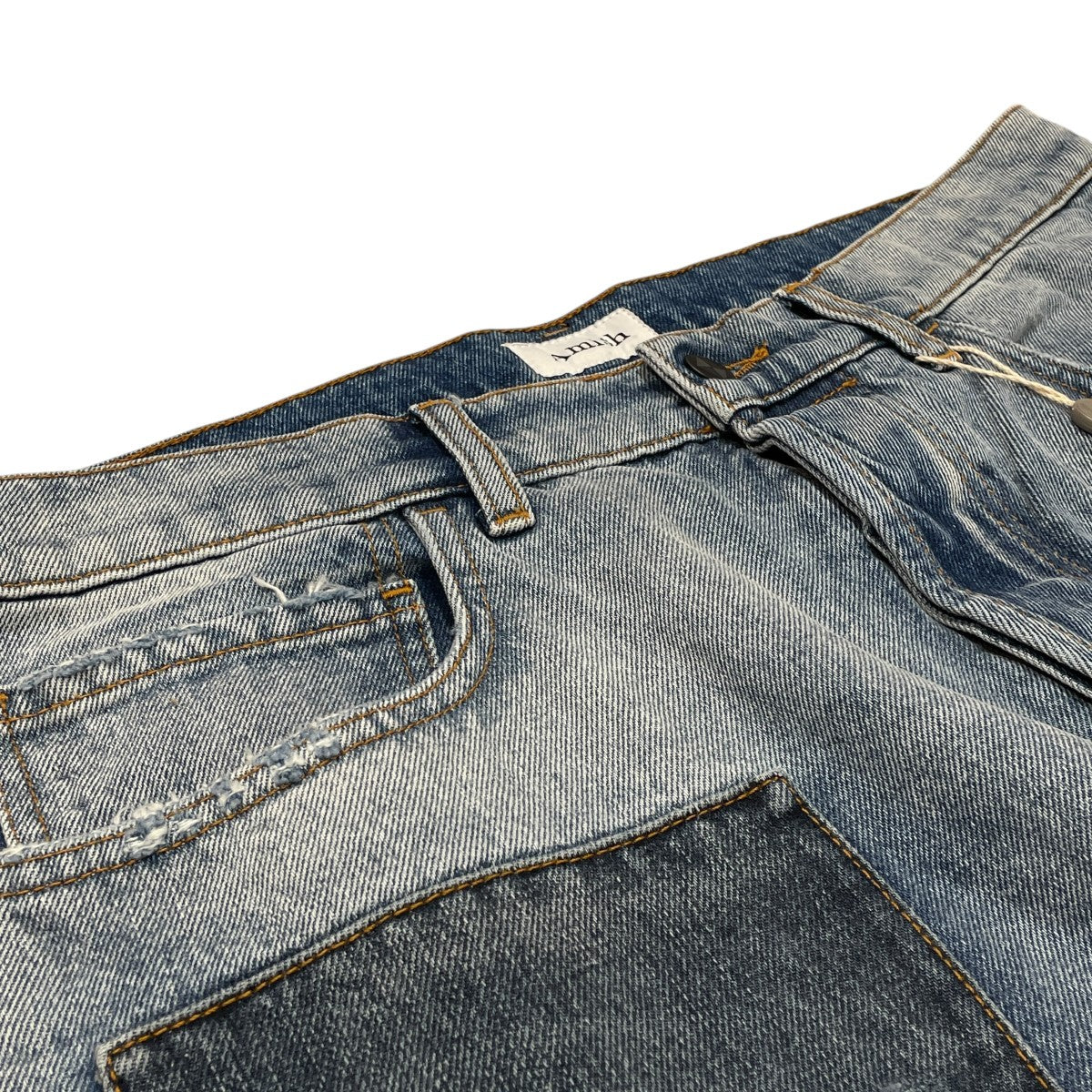 AMISH DENIM PATCHデニムパンツA22AMU001D44350128 古着・中古-3枚目のアイテム画像