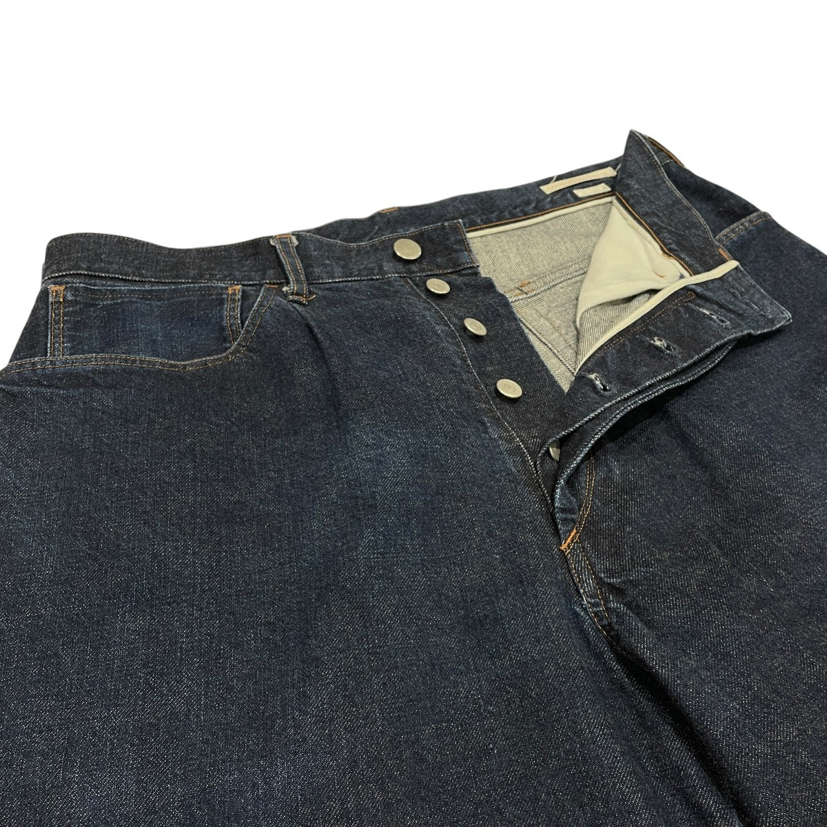 blurhms 12．9oz Selvage Denim GI-belt PantsデニムパンツBHS235010 古着・中古-3枚目のアイテム画像