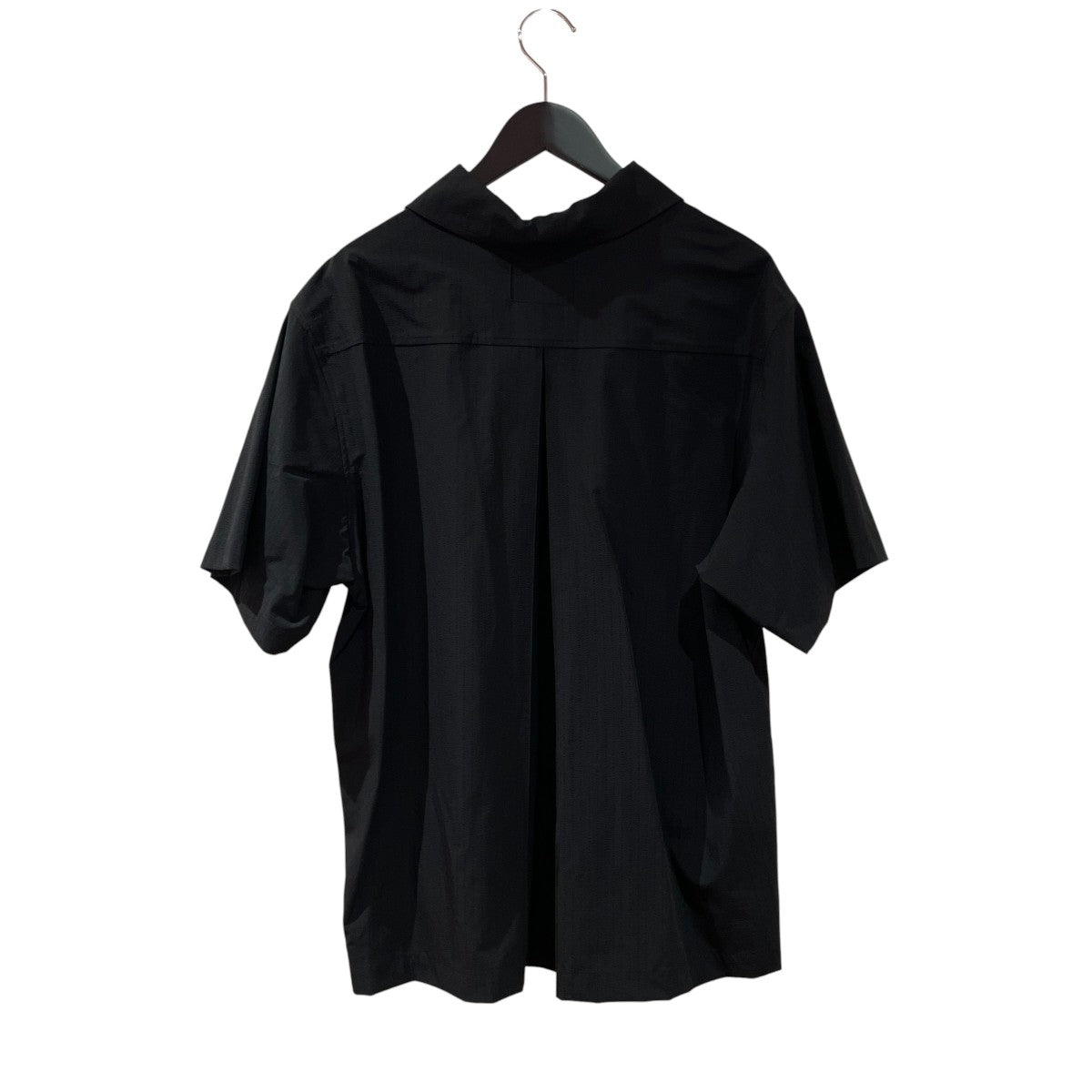 25SSSeersucker Polo半袖シャツNUSS25POL001-BLK